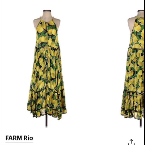 Farm Rio Lemon Dress - Picture 2 of 4